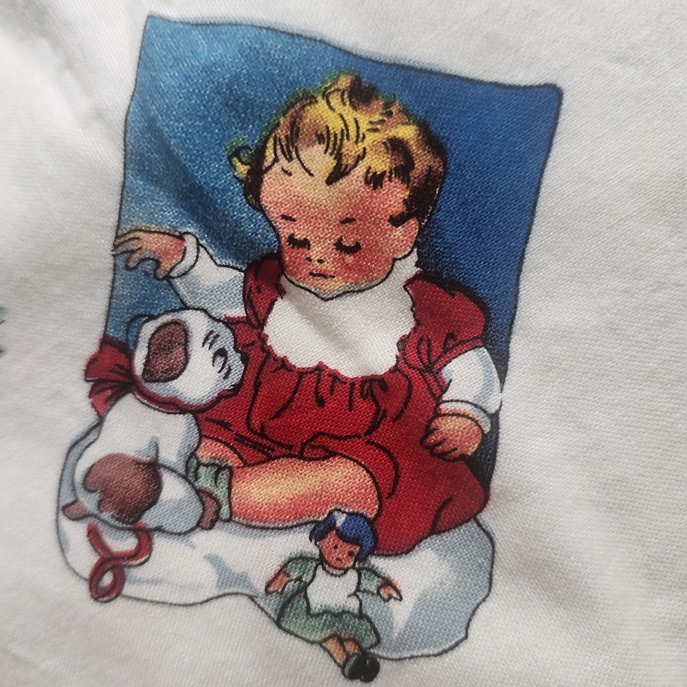 Handmade Baby Blanket Retro Storybook Kids Print Soft Thick Nursery Bedding - Picture 6 of 9